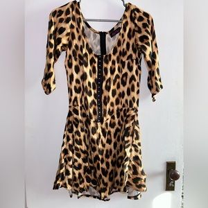 Motel Rocks Leopard Print Dress